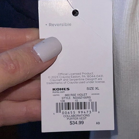 Reversible Navy/Hot Pink Vest - Picture 11 of 11